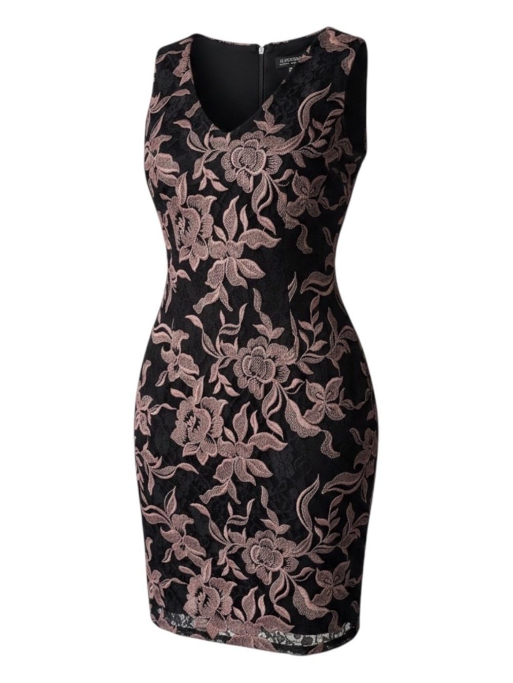Le Château - Floral Lace Sheath Cocktail Dress - Size 2
